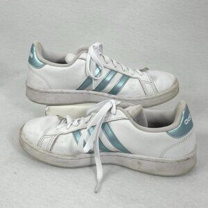 Adidas Grand Court Cloudfoam Leather Sneakers Classic Outdoors Athleisure 7.5